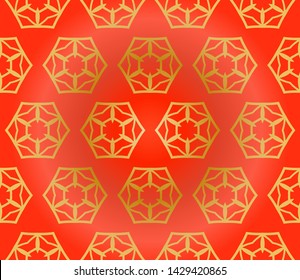 Seamless Geometrical Linear Texture. Original Geometrical Puzzle. Backdrop. Vector Illustration. For Design, Wallpaper, Fashion, Print.