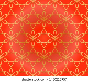 Seamless Geometrical Linear Texture. Original Geometrical Puzzle. Backdrop. Vector Illustration. For Design, Wallpaper, Fashion, Print.