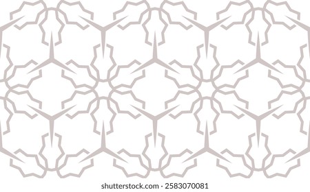 Seamless Geometrical linear texture. Original geometrical puzzle. Backdrop. Vector illustration. For design, wallpaper, fashion, print.