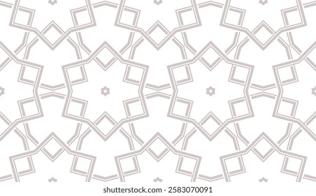 Seamless Geometrical linear texture. Original geometrical puzzle. Backdrop. Vector illustration. For design, wallpaper, fashion, print.