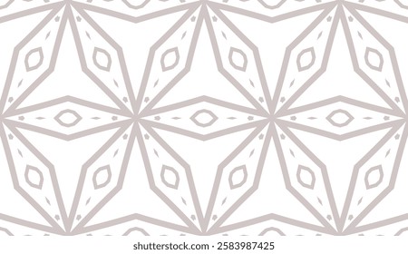 Seamless Geometrical linear texture. Original geometrical puzzle. Backdrop. Vector illustration. For design, wallpaper, fashion, print.