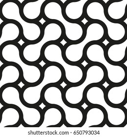 Seamless geometrical monochrome pattern