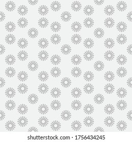 Seamless geometrical monochrome pattern. Abstract minimal texture. Simple modern wallpaper for design postcard, poster, flyer, cover. Vector graphics.