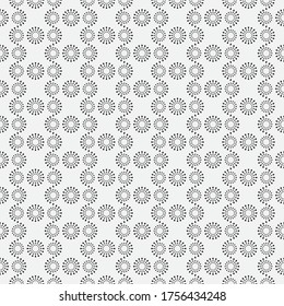 Seamless geometrical monochrome pattern. Abstract minimal texture. Simple modern wallpaper for design postcard, poster, flyer, cover. Vector graphics.