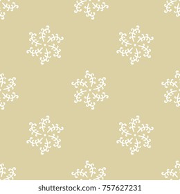 Seamless geometrical pattern with abstract round mandalas.