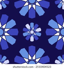 Seamless geometrical pattern can be use for making unlimited seamless pattern. This pattern can be apply for making tiles  pattern, fabric, embroidery, carpet, decorative, and background. 