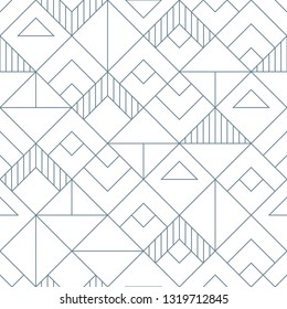 Seamless geometrical pattern with modern art deco style.