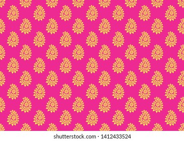 Seamless geometrical pattern with pink background