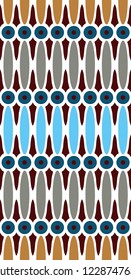 Seamless Geometrical Pattern with Polka Dot