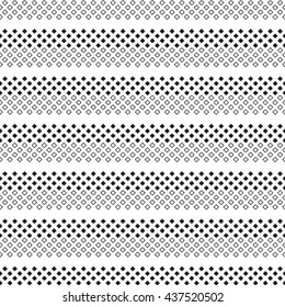 Seamless geometrical pattern. Repeating tiles with dotted lines. Vector illustration.