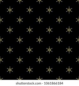 Seamless geometrical pattern with small abstract stars. 