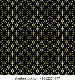 Seamless geometrical pattern with small abstract stars. 
