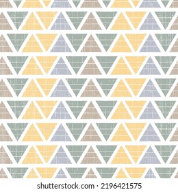 Patrón geométrico impecable con triángulos. fondo de primavera sin fin pastel con figuras geométricas texturadas. Ilustración gráfica, impresión para envoltura, fondo, cubierta, superficie