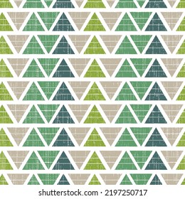 Seamless geometrical pattern with triangles. pastel endless winterbackground with textured geometric figures. Graphic illustration, print for wrapping, background, cover, surface