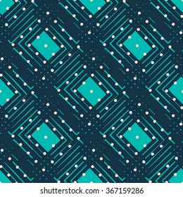 Seamless geometrical pattern in vector Creative mosaic fashion wallpaper for design .Background with square graphic decoration