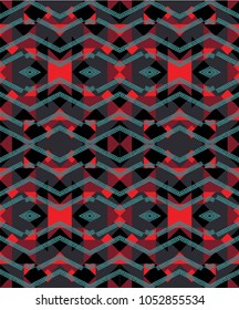Seamless geometrical pattern, vector design, endless abstract background