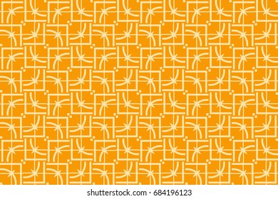 Seamless geometrical pattern. vector illustration. For wrapping, wallpaper, background fills. orange color