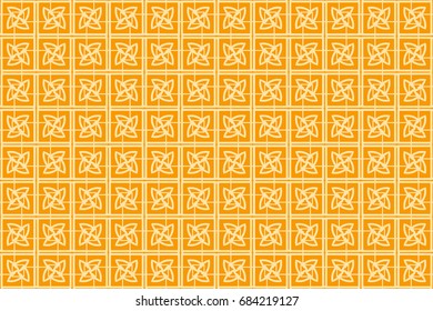 Seamless geometrical pattern. vector illustration. For wrapping, wallpaper, background fills. orange color
