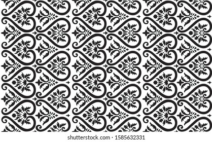 Seamless geometrical pattern with white background
