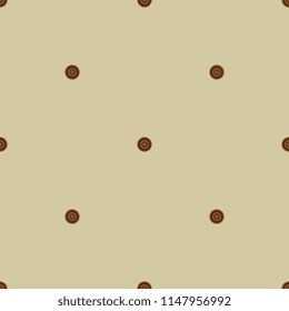 Seamless geometrical polka dot pattern with simple small concentric circles.