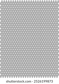 ein nahtloses geometrisches Wiederholungsmuster einzeln auf weißem Hintergrund