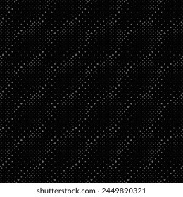 Seamless geometrical ring pattern background - monochrome abstract vector graphic design from rings