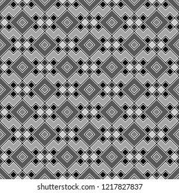 Seamless geometrical shapes pattern. Mosaic ornament. Figures backdrop. Tribal wallpaper. Folk background. Ethnic motif. Digital paper, page fill, abstract, textile print, web design, vector artwork