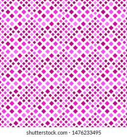 Seamless geometrical square pattern background - abstract deep pink vector graphic design