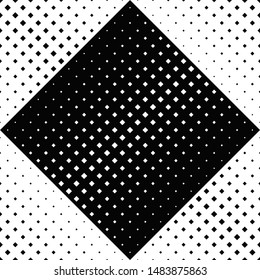 Seamless geometrical square pattern background design - black and white abstract vector illustration from diagonal squares