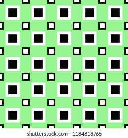 Seamless geometrical square pattern design background - colored vector graphic
