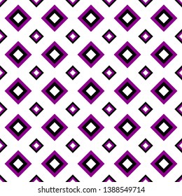 Seamless geometrical square pattern design background - colored vector graphic