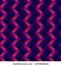 Seamless geometrical stripe pattern background - abstract vector graphic design from diagonal stripes