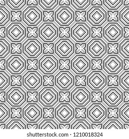 Seamless geometrical template. A color figured ornament from the repeating figures. Digital paper, web-design, textile press, background. Vector artwork.