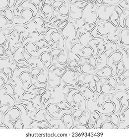 Seamless Geometrical texture repeat modern gray pattern with gray background.Can be used for wallpaper, poster design, print on textile and covers.
