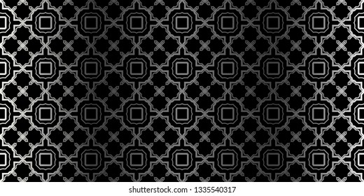 Seamless Geometrical Texture. Vector Illustration. For Design, Wallpaper, Fashion, Print. Charcoal silver color.