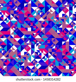 Seamless geometrical triangular mosaic pattern background - abstract vector illustration
