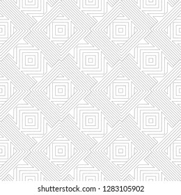 Seamless geometrical vector template. Abstract  linear drawing. Graphic design of a lattice. Vector pattern.