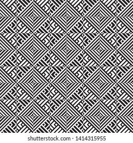 Seamless geometrical vector template. The abstract drawing about rhombuses, lines, a corner, diamond. Graphic design of a lattice. For a cover of cards, wall-paper, fabrics. Vector illustration