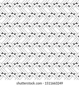Seamless geometrical vector template. Abstract  linear drawing. Thin line. Graphic design of a lattice.  For a cover of cards, wall-paper, fabrics.