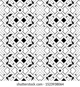 Seamless geometrical vector template. Abstract linear drawing. Thin line. Graphic design of a lattice. For a cover of cards, wall-paper, fabrics.