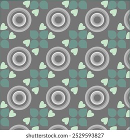 Seamless geometris pattern and pastel palette design 