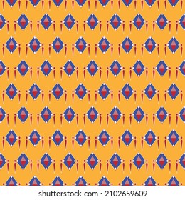 geometría transparente decoración aniqaue patrón de tela, ilustración arte de mosaico étnico y arte vectorial decorativo tradicional.