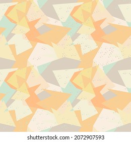 Seamless geometry colorul pattern with curved shapes