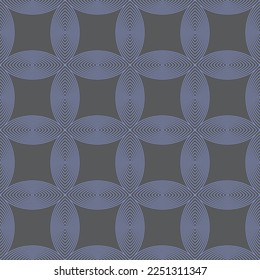 Geometría sin fisuras de la forma de salida como papel de pared. Suit para tela, ilustración, diseño de patrones.
