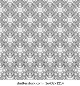 Nahtlose Geometriemodelle im Art-Deco-Stil. Originelles stylisches Muster.Abstrakter Hintergrund der Vektorillustration. Gitter für Grafikdesign.