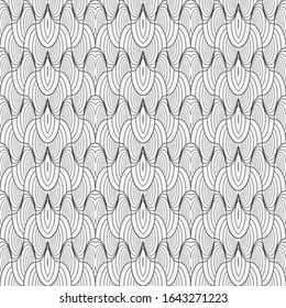 Modelos de geometría impecables en estilo art deco. Grado suave con arcos. Patrón de mosaico de época. vector abstracto de diseño gráfico.
