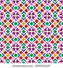 seamless geometry pattern background with traditional style for textiles, wallpapers, decorations, etc.