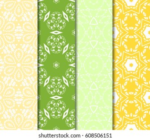 seamless geometry pattern set. vector illustration. texture for design wallpaper, pattern fills, fabric