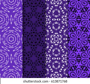 seamless geometry pattern set. vector illustration. texture for design wallpaper, pattern fills, fabric