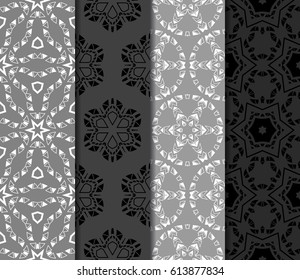 seamless geometry pattern set. vector illustration. texture for design wallpaper, pattern fills, fabric